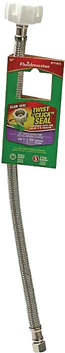 Manguera 7/8" x 3/8" x 16" para sanitario click seal